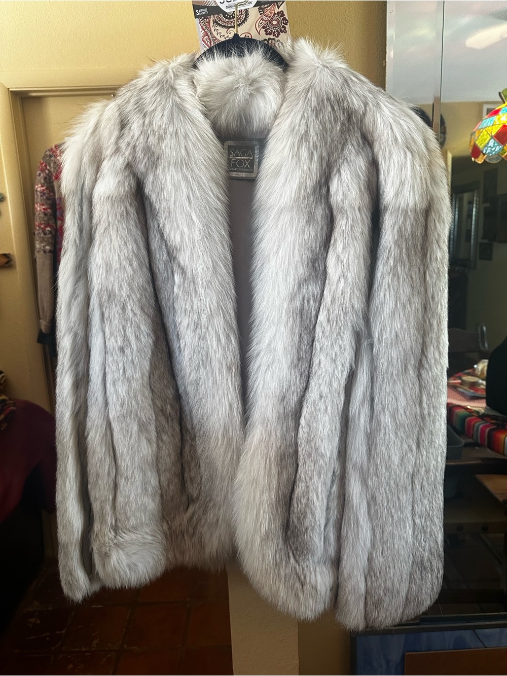 Beautiful Blue Fox Fur Coat
